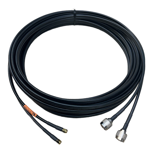 DUAL Lead SMA Antenna Cable SMA Male to N Male for 4G/LTE/5G Modems and Routers -Cradlepoint, Pepwave, Others