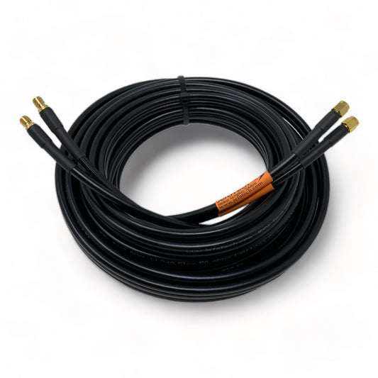 DUAL Lead SMA Antenna Extension Cable for 4G/LTE/5G Modems and Routers -Cradlepoint, Pepwave, Others