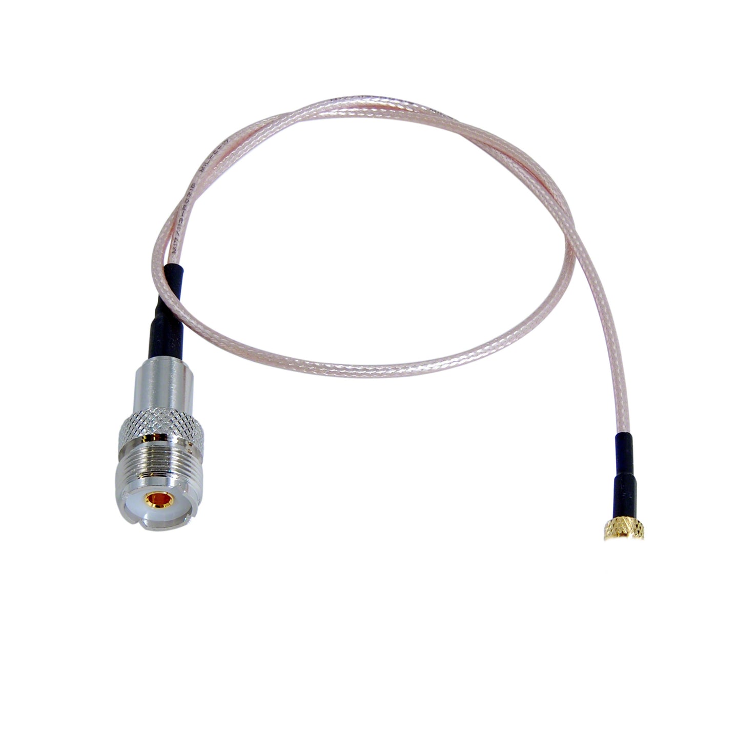 JEFA Tech HT Saver: SMA Male to UHF Female (SO239) - RG316 - 19 inches