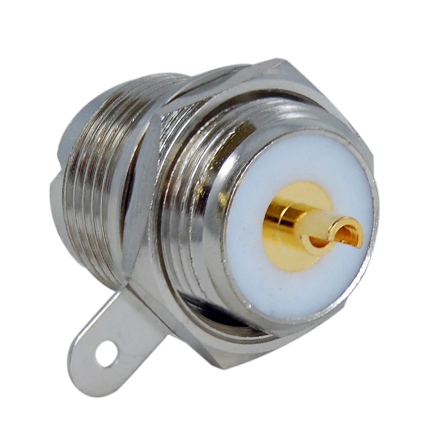 JEFA Tech UHF Female Bulkhead Connector with Solder Tab