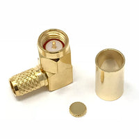 JEFA Tech Connector: SMA Male Right Angle - LL240 - c240