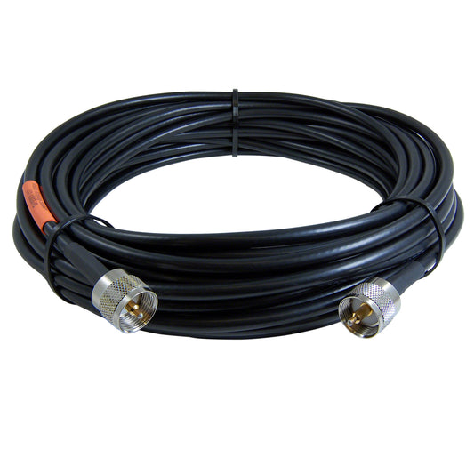 JEFA Tech Low Loss 195 Cable Assembly - 0.195" Diameter - Solid Copper Core - Double Shielded - UV Rated Black Jacket - Direct Burial Rated - 50 Ohm - Choice of Length and Connectors