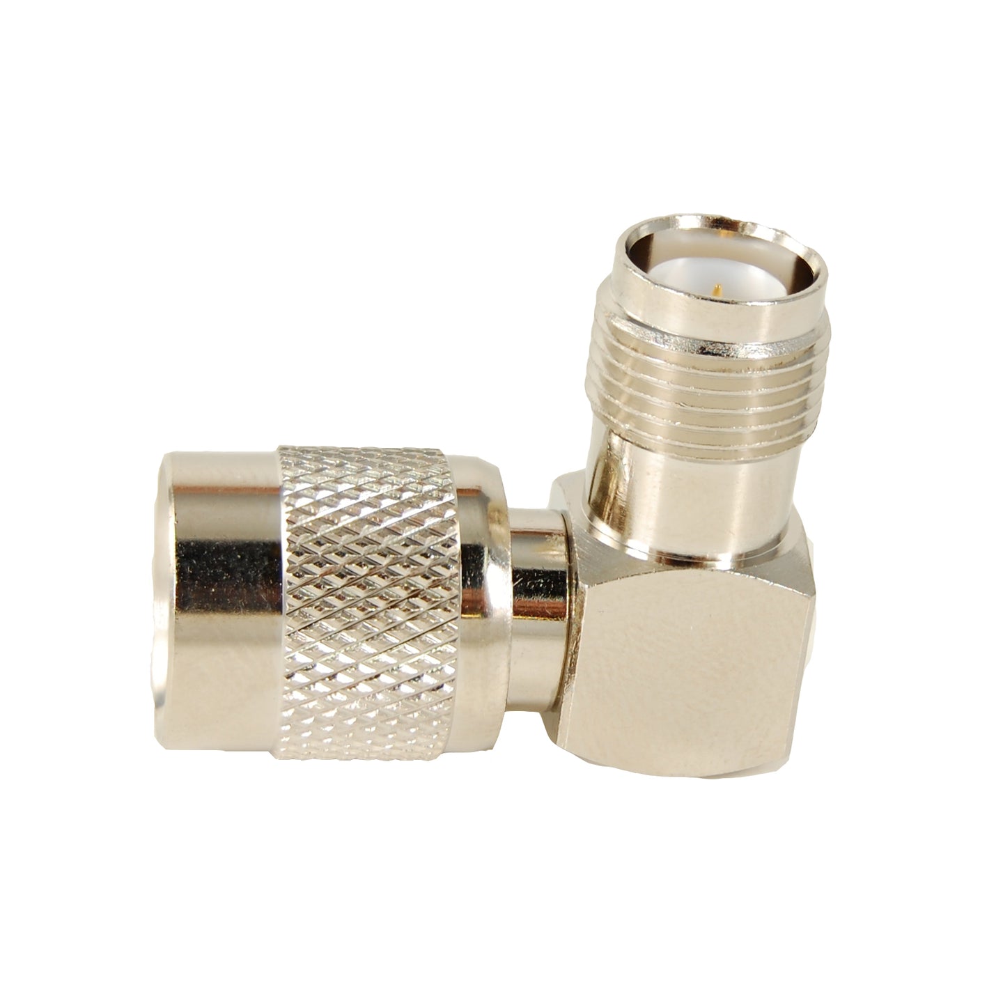 JEFA Tech Adapter: RP-TNC Male to RP-TNC Female Right Angle